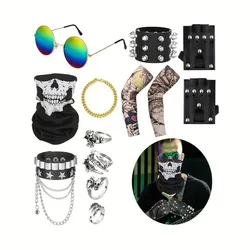 Rock Star Costume Boys 80s Rock Star Costume Punk Accessories Boys Tattooed Sleeves