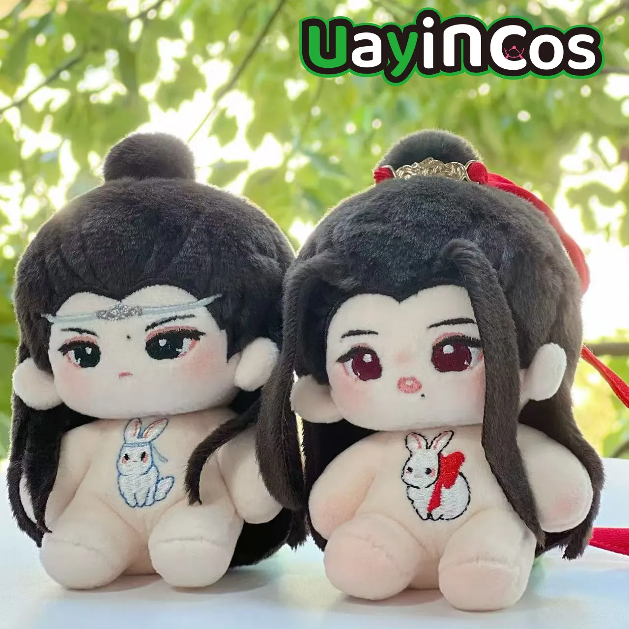 2 pz 10 cm 20 cm Wang Yibo Xiao Zhan Peluche Ripiene Corpo della Bambola di Peluche Con Scheletro Wei Wuxian Lan Wangji Anime Gioco Giocattolo Per Bambini regalo