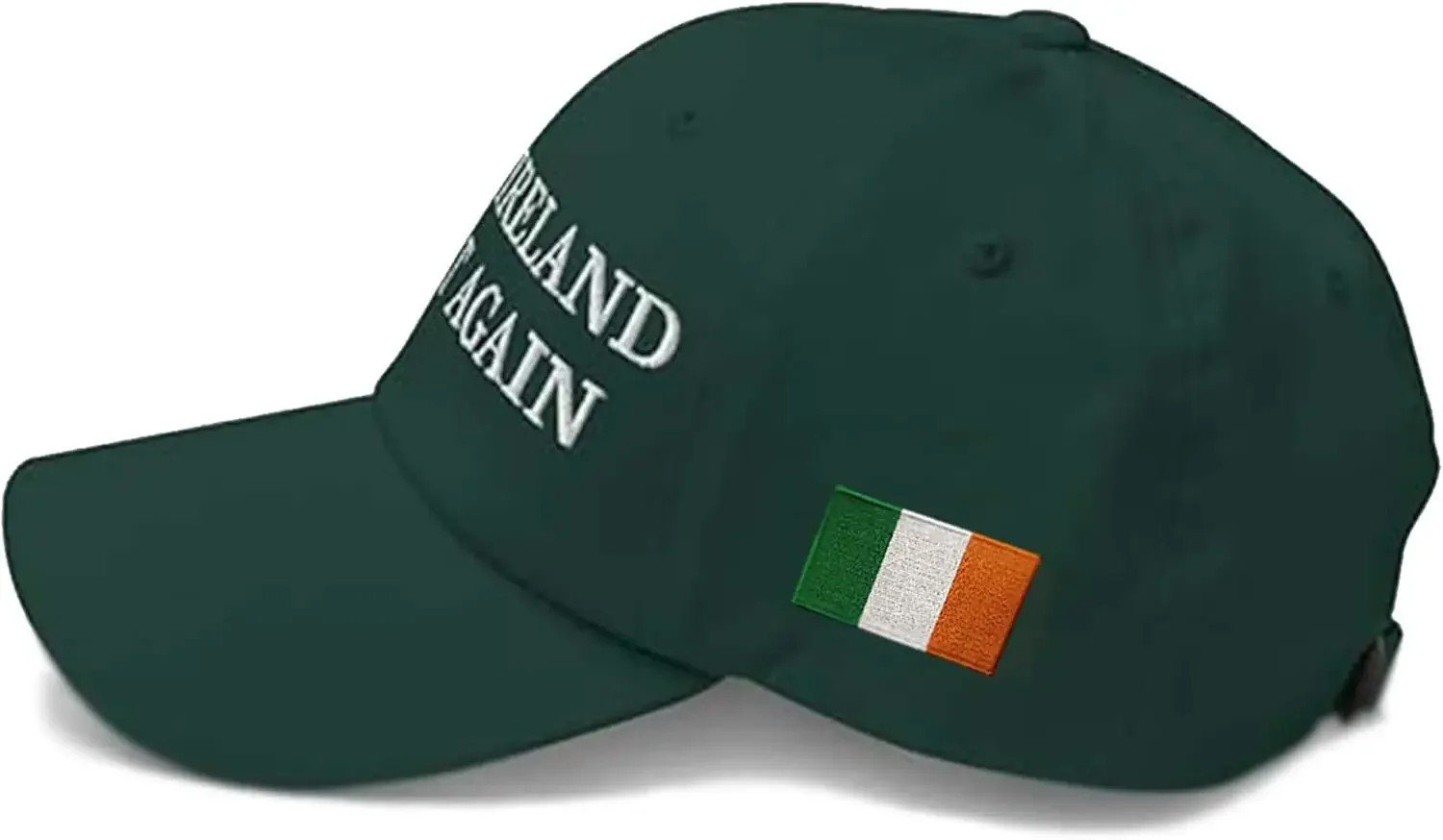 قبعة Make Ireland Great Again قبعات مطرزة بعلم أيرلندي قبعات MIGA قابلة للتعديل للأب مستوحاة من McGregor باللون الأبيض والأخضر #4