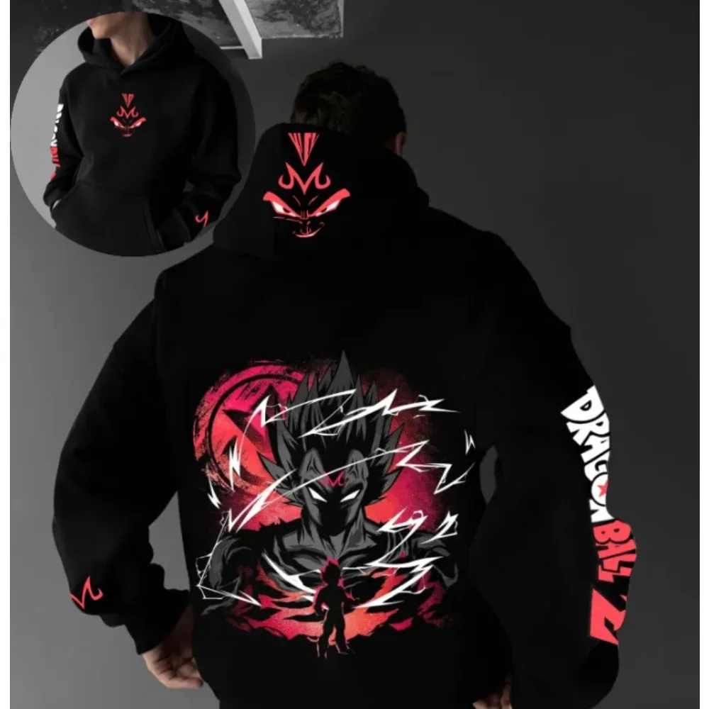 

Dragon Ball Peripheral Printing New High-quality Hooded Sweater Men's and Women's Comfortable Autumn and Winter Top Sweater
