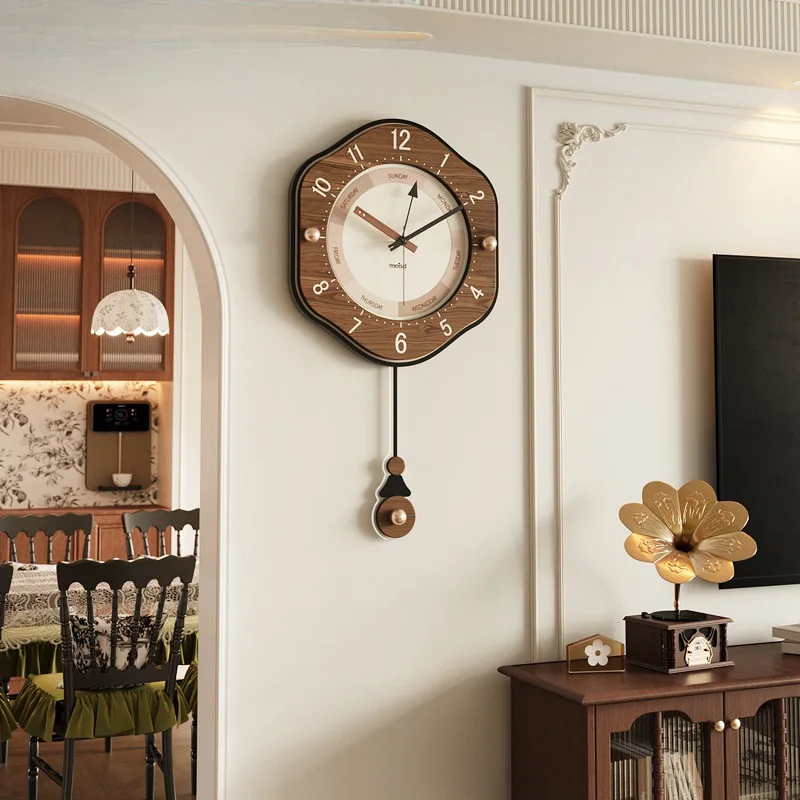 Living Room Digital Wall Clocks Elegant Wall Clock Vintage Room Decoration Unique Clocks Hotel Decoration Design Timepiece