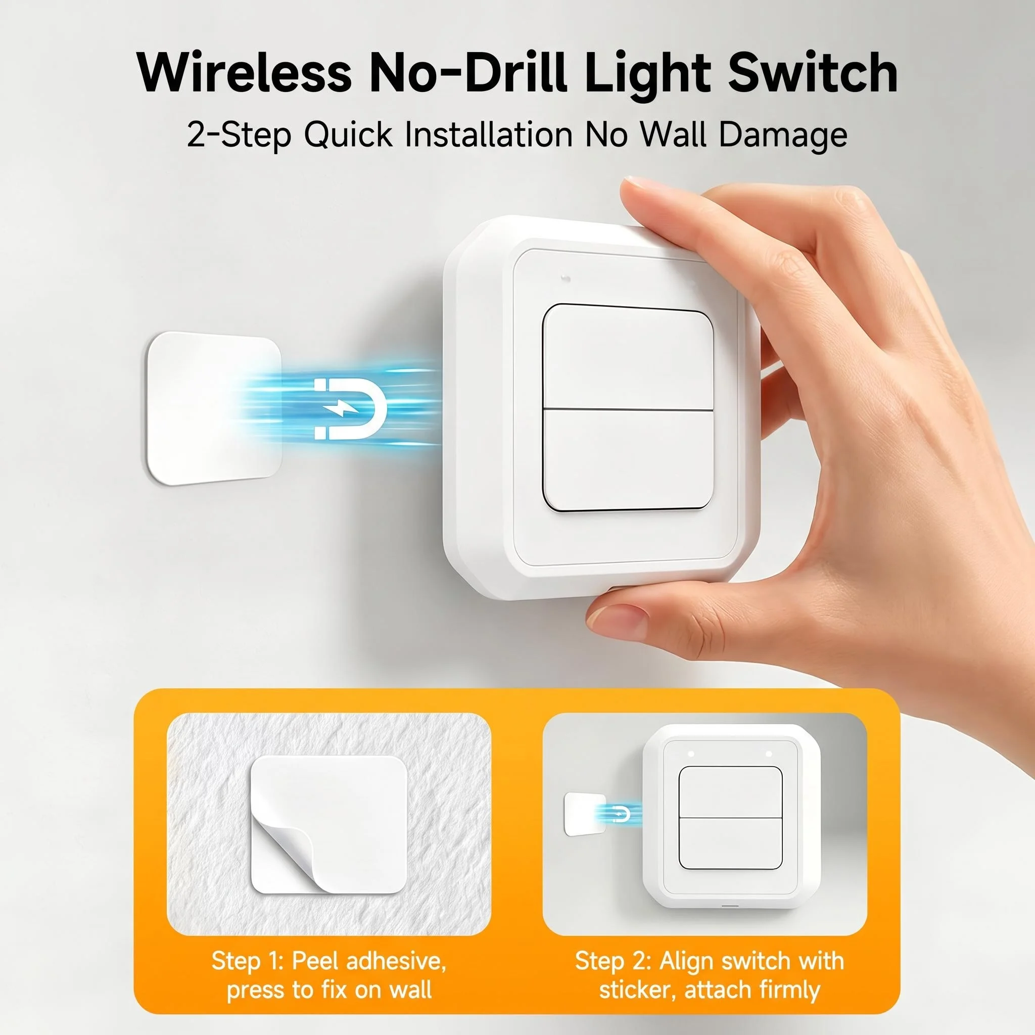 Tuya Smart Zigbee Switch Push Button Switch 2Gang Scene Wireless Smart Home Remote Controller Automation Scenario Switch