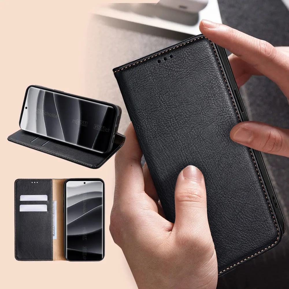 For POCO X7 Pro 5G Leather Flip Phone Case Business Protect Wallet Cover for Xiaomi Poco X7 M7 Pro Poco C75 Magnetic Book Case