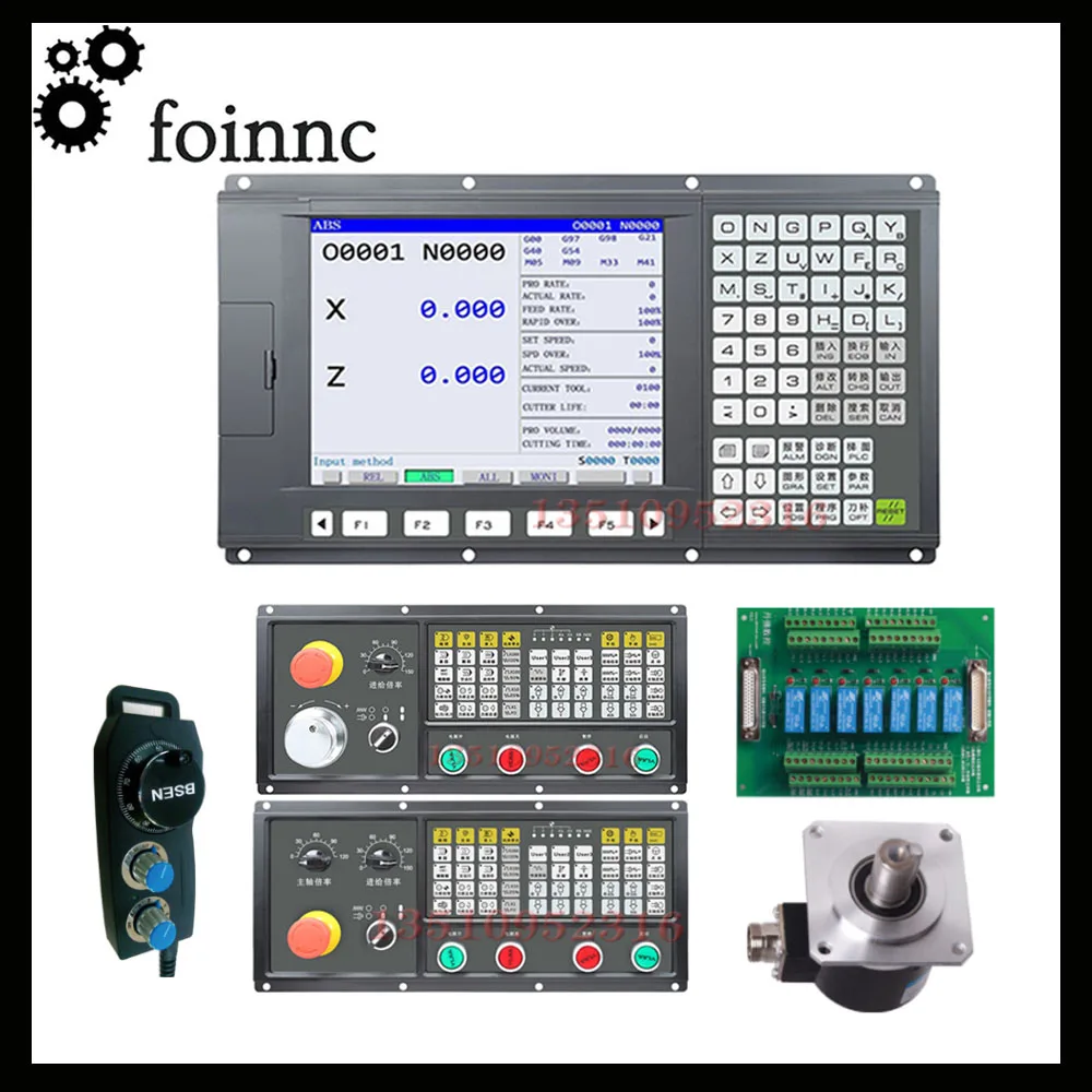

The latest CNC lathe system, 2/3/4/5 axis CNC lathe controller kit, hand wheel, sub-panel, spindle encoder, relay board