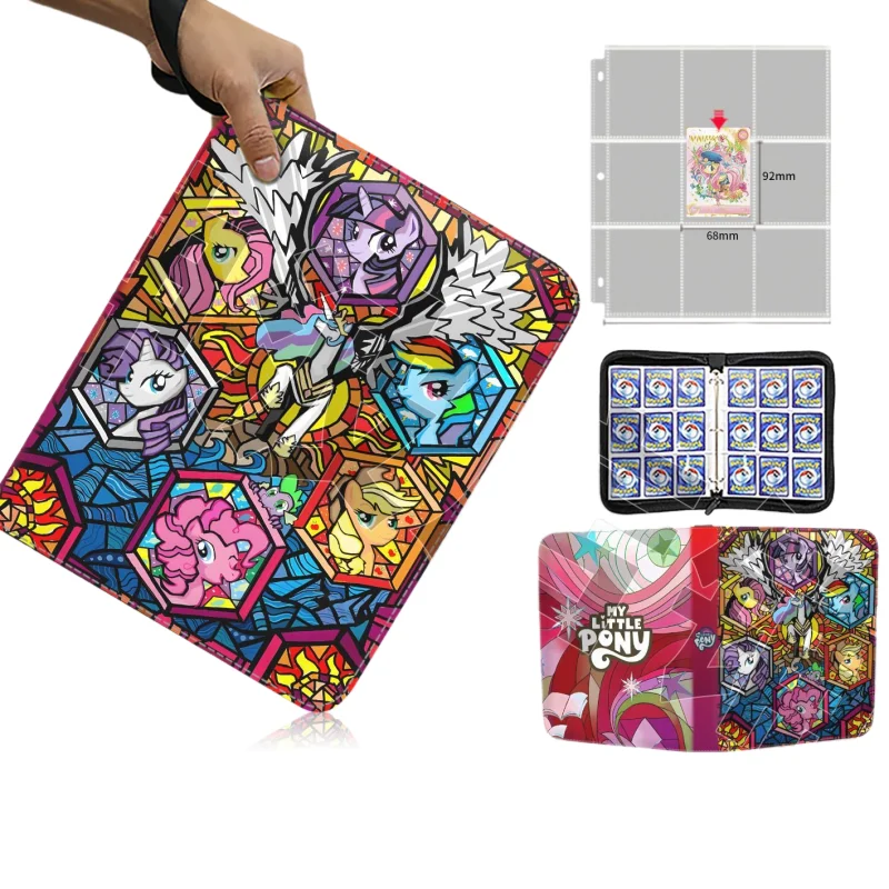 My Little Pony Card Collection Zipper Binder Large Capacity Card Holder Anime Peripherals Children’s Favorite Toys Holiday Gifts