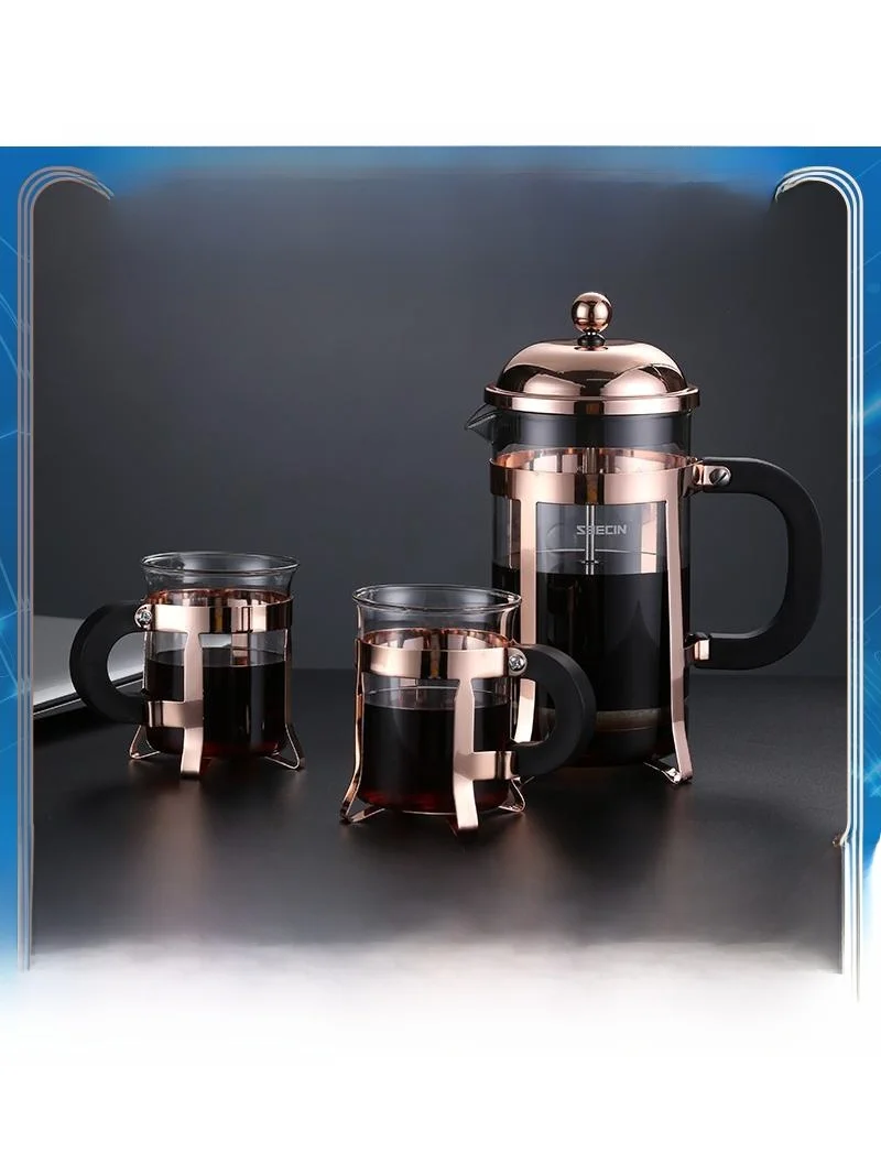 seecin-rose-gold-french-press-coffee-tea-pot-gift-box-set-espresso-brewing-kit-dining-tableware-brand-zuo-zhi