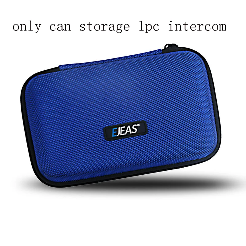 EJEAS 2Pcs Intercom Storage Case Blue Zipper Box for FBIM/V4Cplus/V6Cpro/V6C/V4C