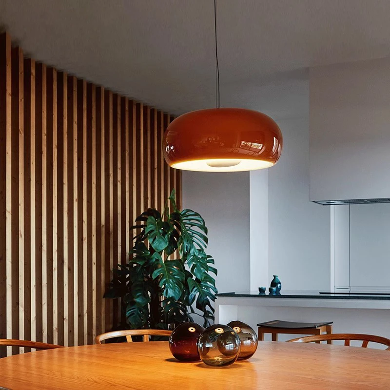 Modern glass pendant light colorful pendant light designer Ceiling Lamp Bedroom Cafe Modern Round Dining Room Hanging Lighting