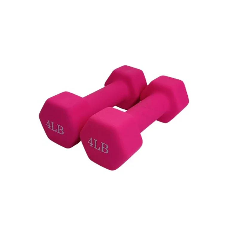 Candy Colored Dumbbells For Men And Women Home Fitness Cast Iron Hexagonal Matte Dumbbells