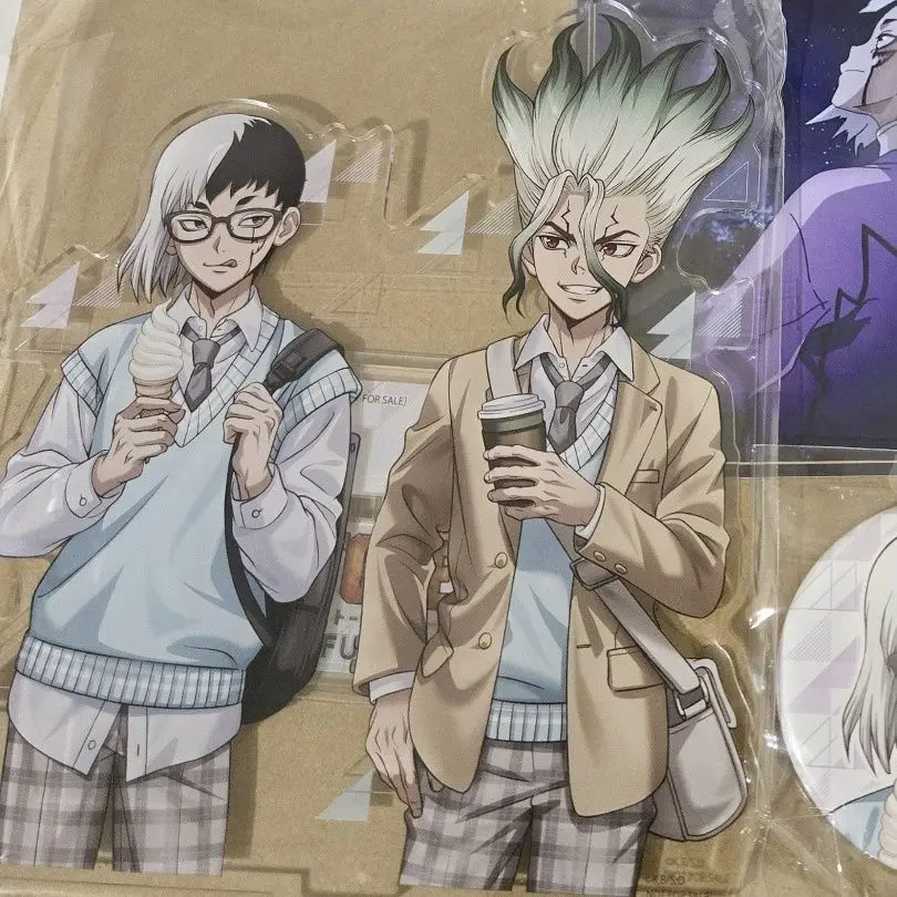 Figura de Acrílico de Senku Ishigami, Colección de Llaveros de Anime Dr.STONE, Decoración de Escritorio, Adorno, Accesorios de Gen Asagiri