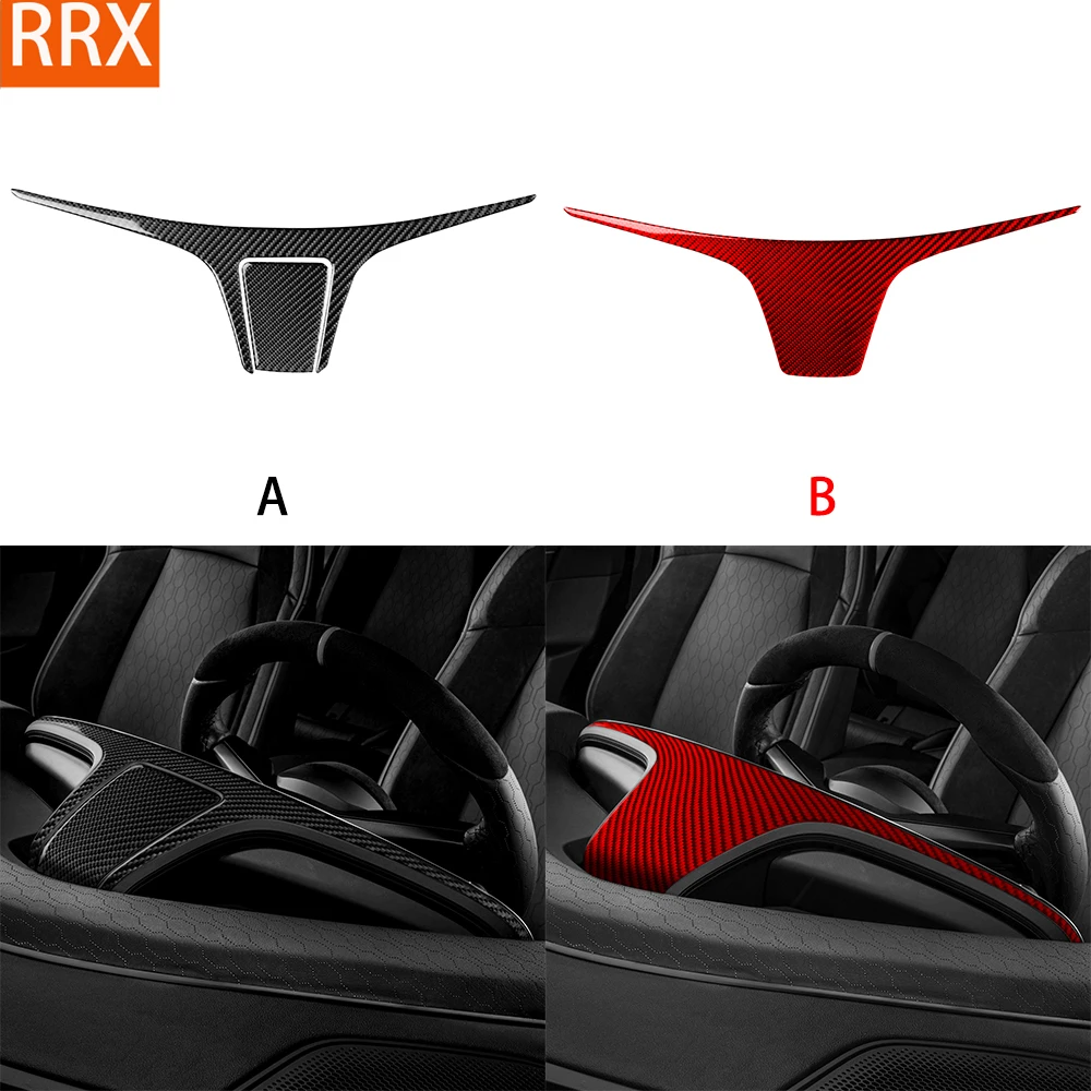 For Porsche Taycan 2019-2026 Real Carbon Fiber Stickers Instrument Speedometer Panel Cover Car Accessories Interior decorative