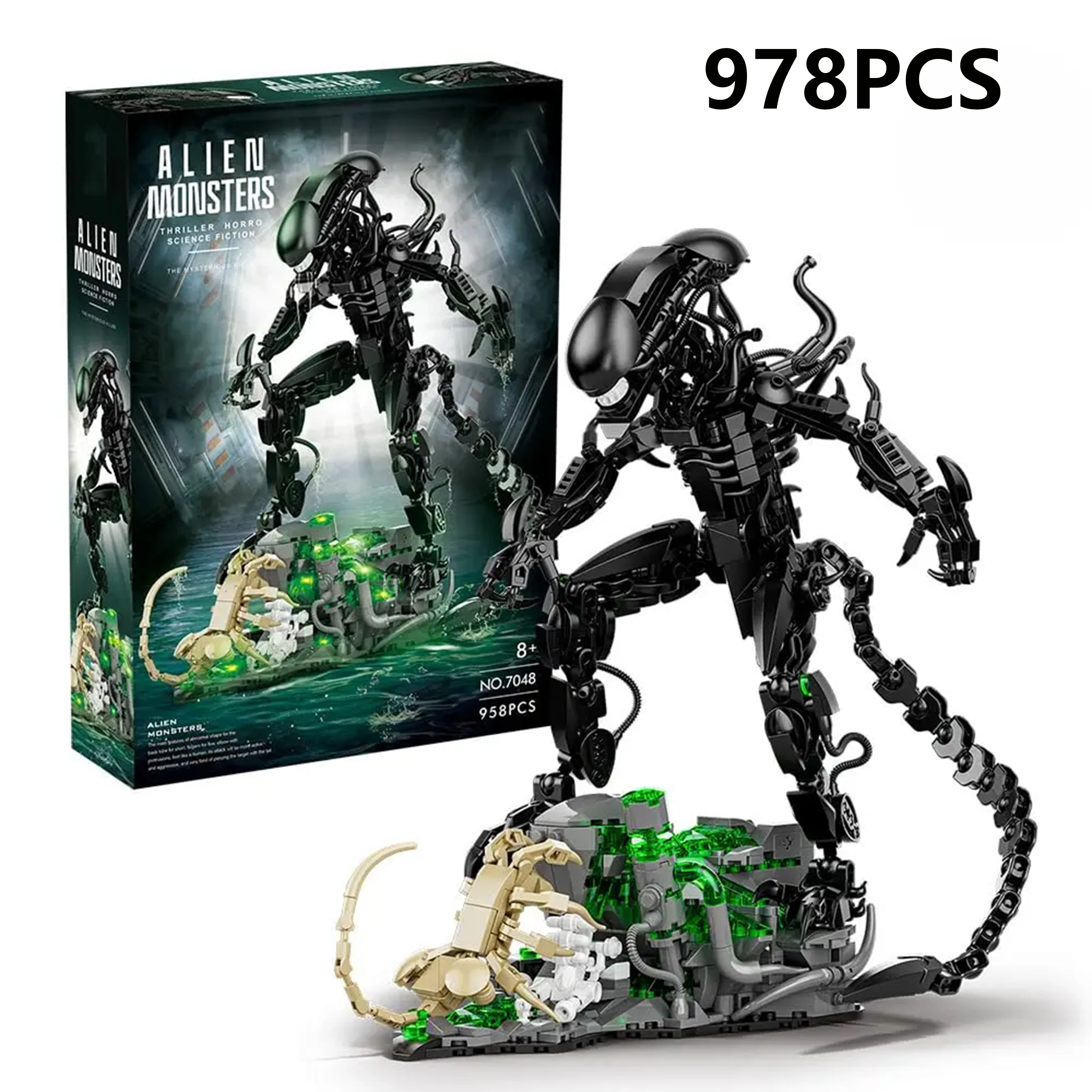 

Challenging 958PCS Scorpion Monster Building Blocks Model, DIY Alien Themed Toy Kit for Creative Display