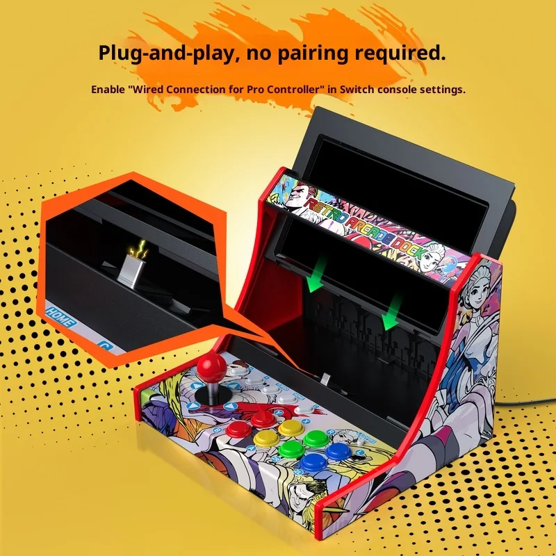 HONCAM Retro Arcade Dock Switch1&2用 Switch 2 Retro Arcade Dock 
