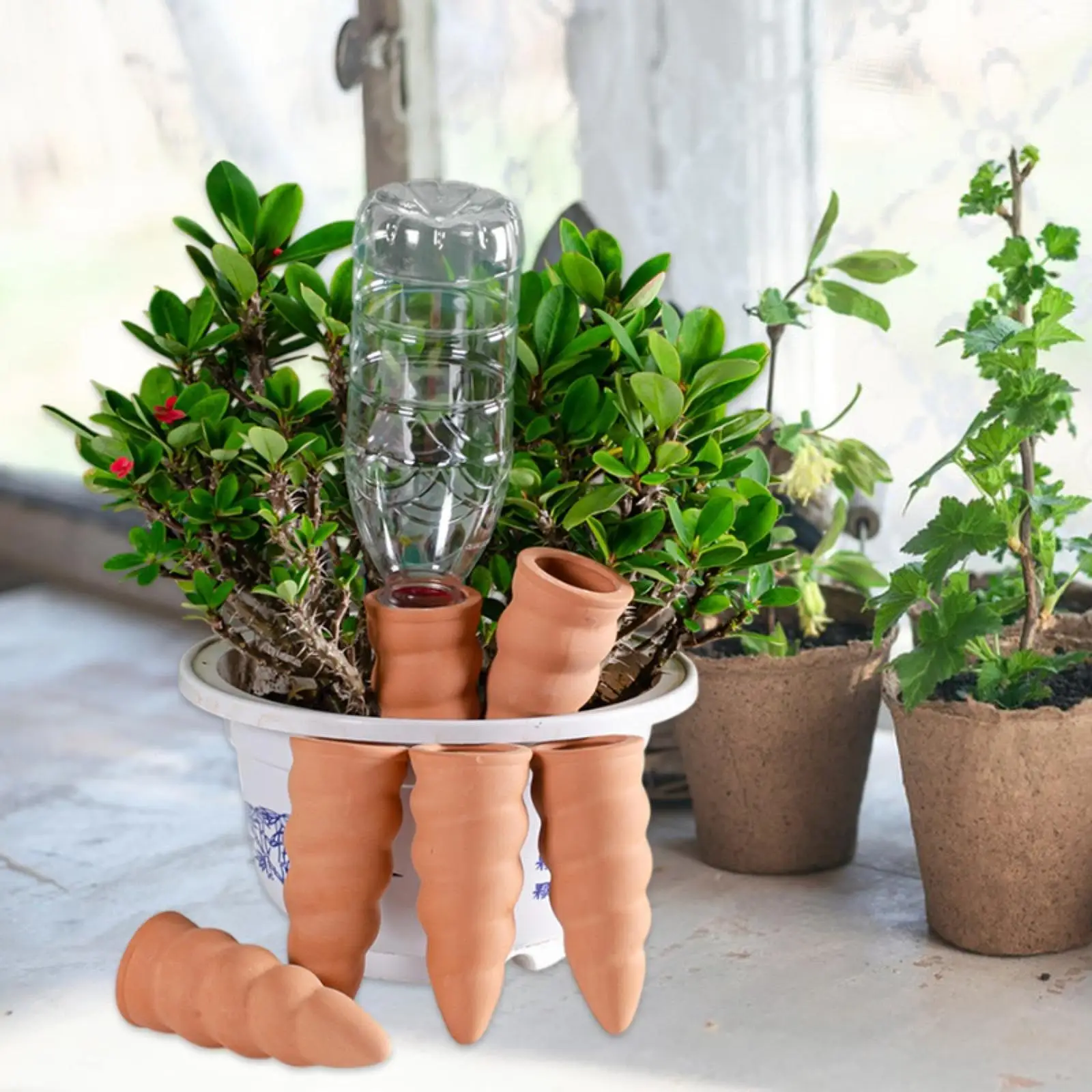 

6Pcs Self Watering Spikes Creative for Flower Pots Potted Plants Vacation