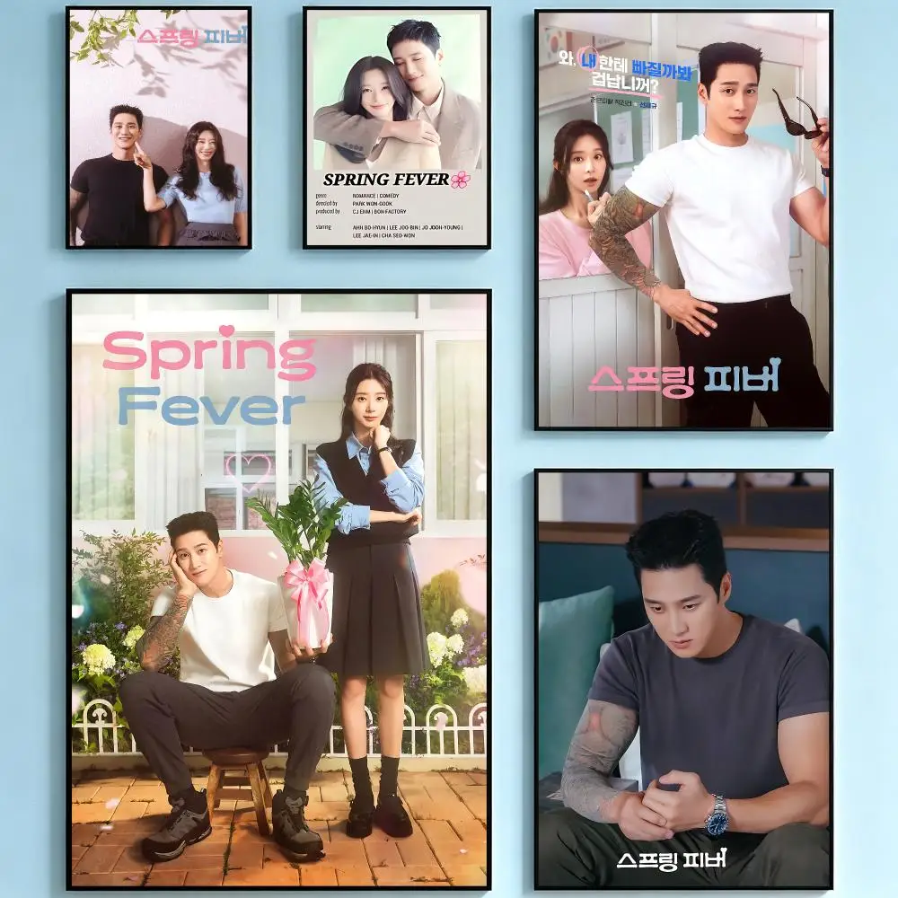 movie Spring Fever Poster HD Poster Print Fresh Style Self-Adhesive Waterproof Wall Decal Living Room Bedroom Home