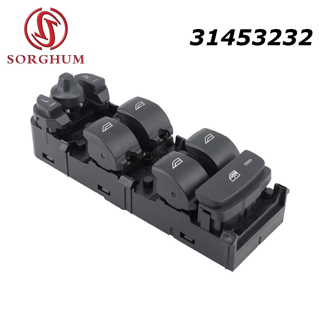 

SORGHUM 31453232 Front Left Power Window Switch Glass Lifter For Volvo S80 S60L C70 V70 XC90 V60 V90 C30 14-16 31334345 31376495