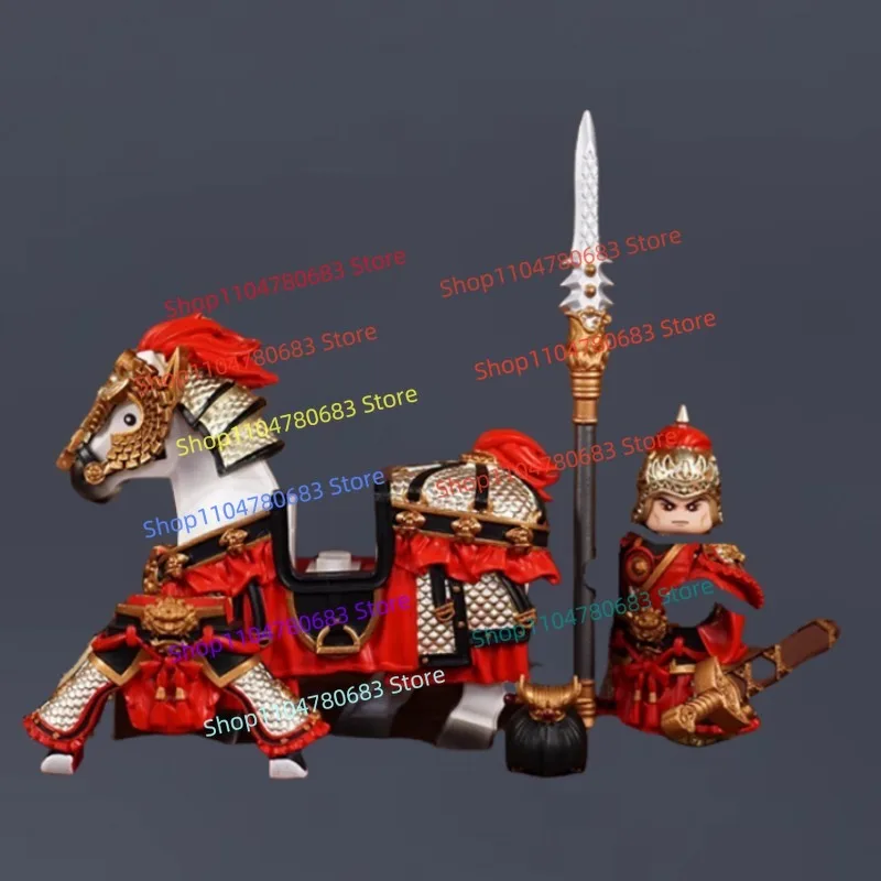

MOC Building Blocks Mini Figures Three Kingdoms Sun Ce Assembly Armor Weapons Accessories Collection Toys Holiday Gifts