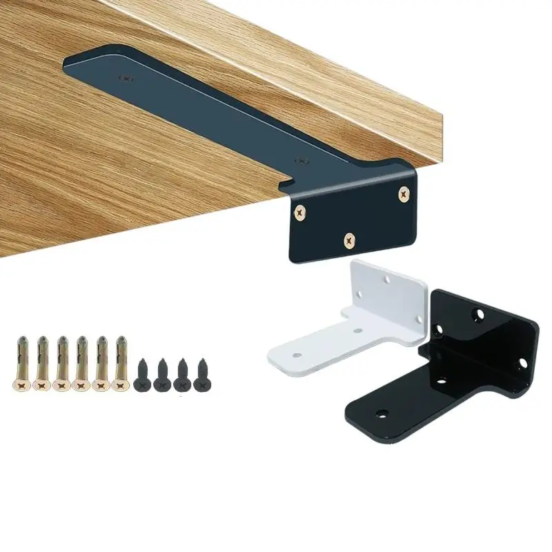 Industrial L Shape Shelf Bracket Metal Partition Support Wall Mount Fixed Rack Kit