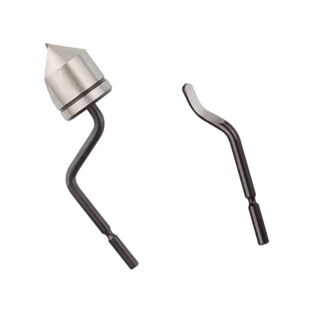 

Набор лезвий HSS для удаления заусенцев при обработке дерева, силиконовых и пластиковых деталей, с вращающимися на 360° сменными лезвиями и ручкой из силикона.