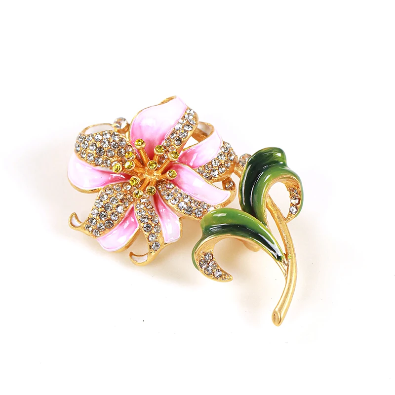 Koreanische Mode Emaille Blumen broschen für Frauen Luxus Design Perle lässig Büro Brosche Pin Schmuck Geschenke für Mädchen