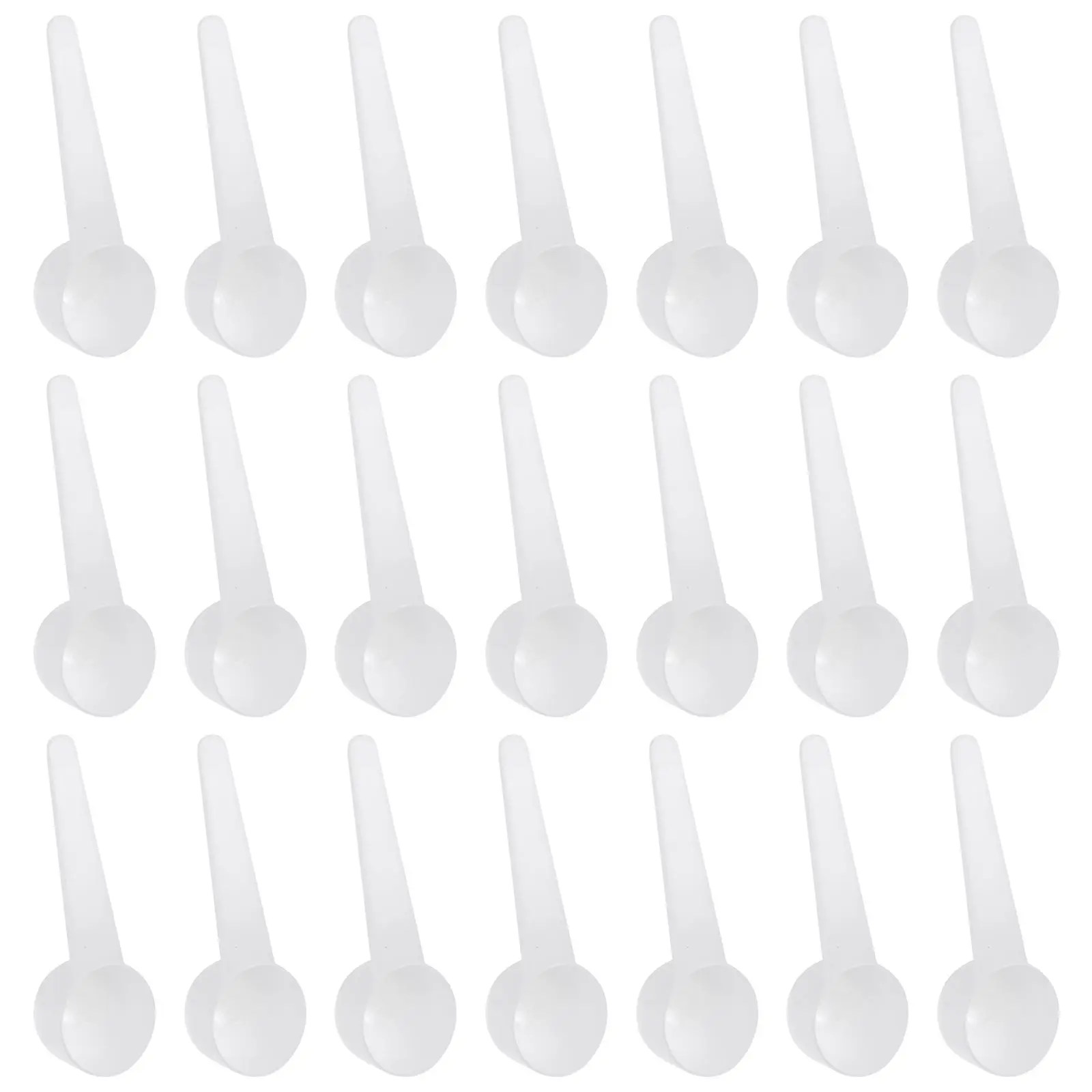 

25pcs 10g Measuring Spoon Plastic Powder Scoops Baby Milk Protein Measuring Spoons Easy Wash Compact