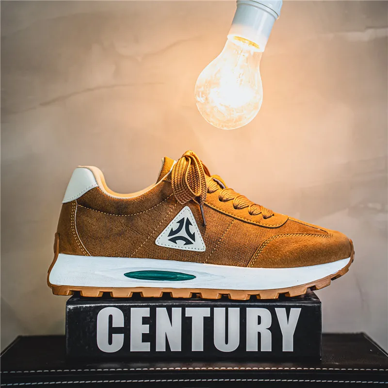 

Retro Brown Men's Sneakers Original 2025 Designer Trainers Men Sneakers Fashion Casual Sports Shoes Men Breathable Running Shoes