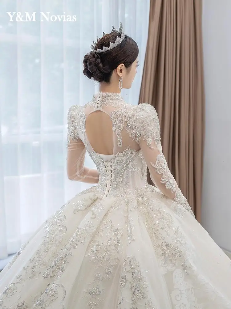Customized Luxury Bedad Long Sleeve Winter Wedding Dress 2025 New V Neck Vestido De Noiva For Bride Gown Plus Size Floor Length - AliExpress 320 Customized Luxury Bedad Long Sleeve Winter Wedding Dress 2025 New V Neck Vestido De Noiva For Bride Gown Plus Size Floor Length - AliExpress 320