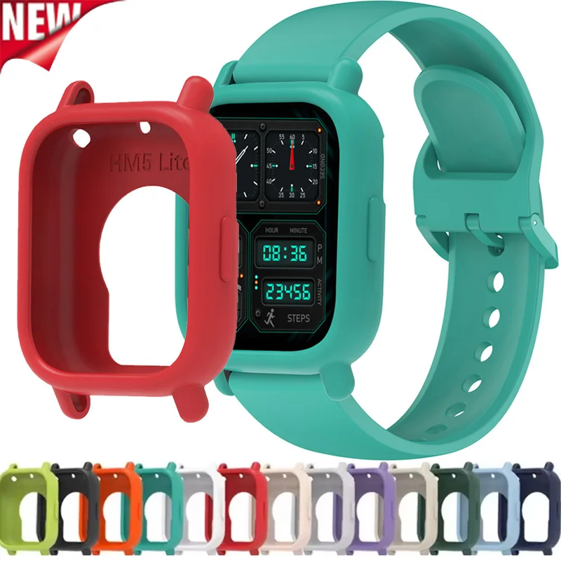 Soft Silicone Watch Case for Redmi Watch 5 Active/5 Lite Watch Decoration High Quality Cover Anti Scratch Protective Shell 