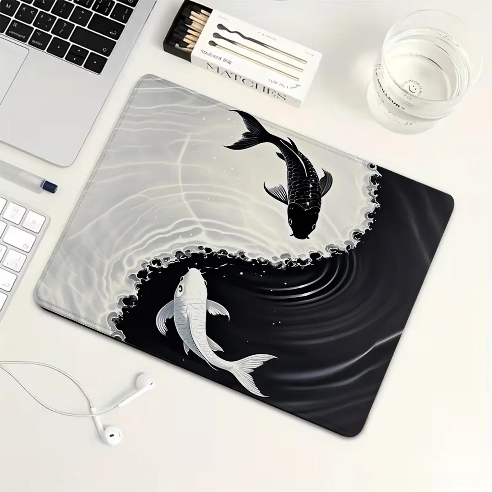 

Taijitu National Style Small Mouse Pad Rubber Gaming Mouse Pad Mechanical Keyboard Mat PC Gaming Accessories Computer Desk Pad