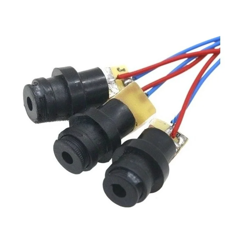Red Dot Laser Head 4.5V Plastic Threaded Connector Lens Pre Focused 10Pcs for DIY