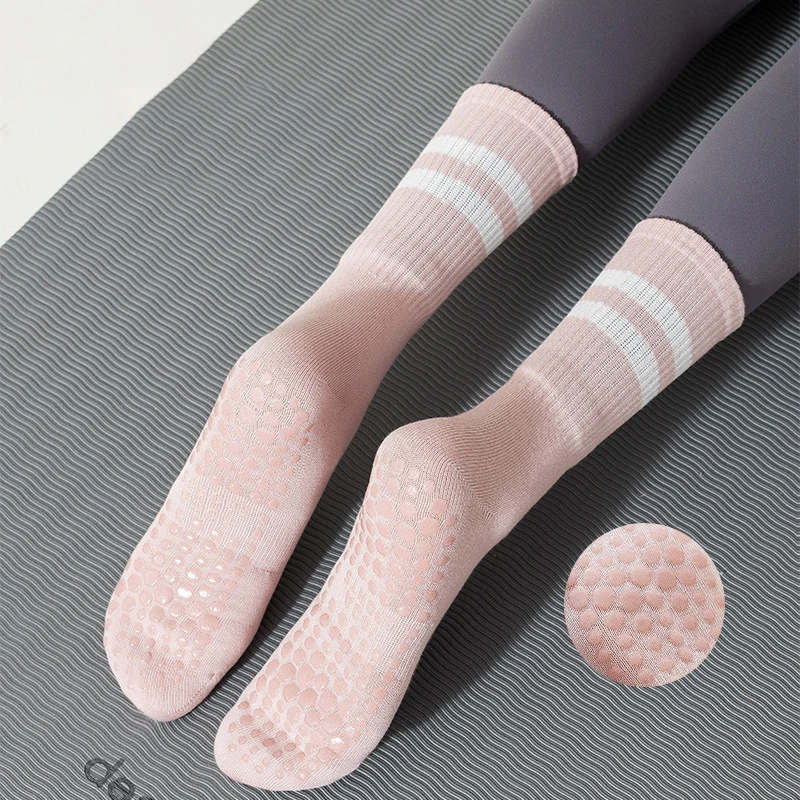 

Warm High Quality Bandage Yoga Socks Anti-Slip Quick-Dry Damping Pilates Ballet Socks Good Grip For Women Cotton Fitness Socks