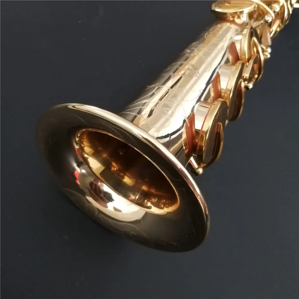 مادة الذهب والنحاس المهنية Bb لهجة سوبرانو الساكسفون