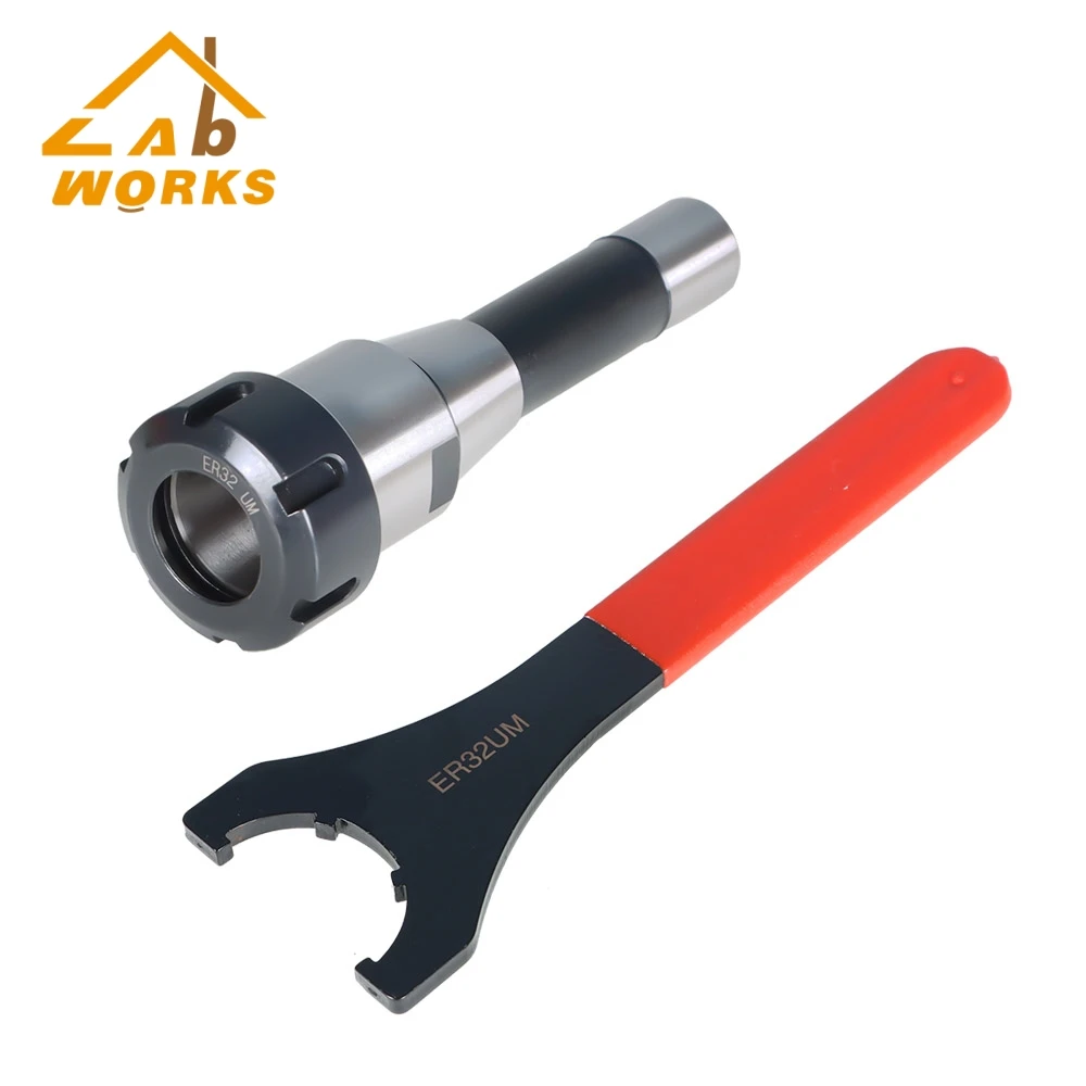 ER32 R8 7/16" Thread Collet Chuck Holder Fixed CNC Milling Shank Machine Lathe