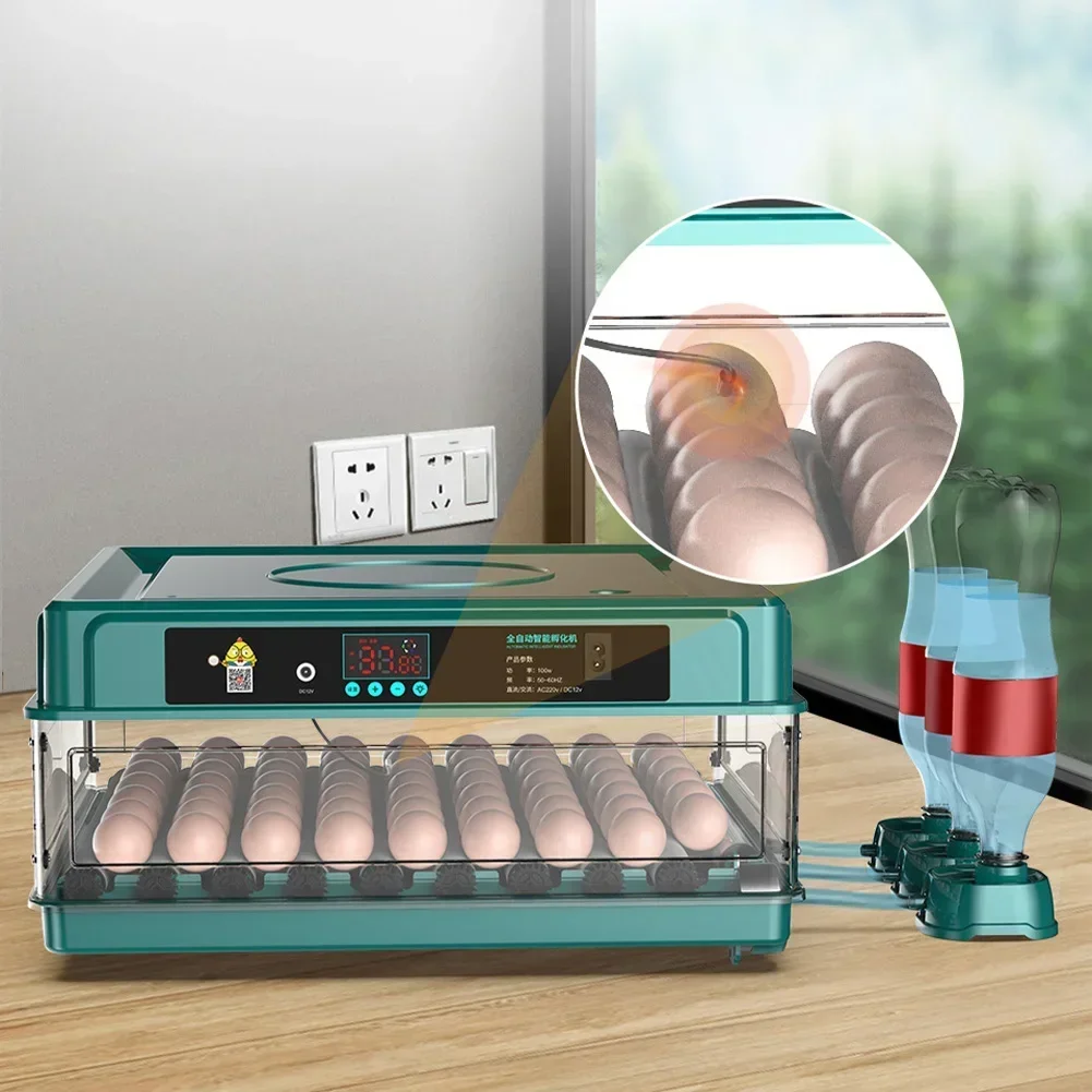 Farm Bird Quail Chicken Poultry 6/12 Egg Incubator Fully Automatic Turning Hatching Brooder Farm Hatcher Turner Incubation Tool