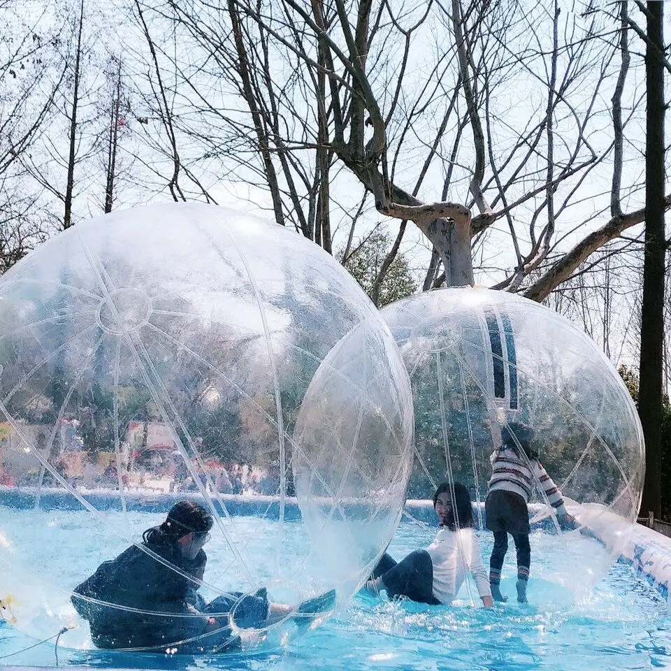 

Лидер продаж, прозрачная водонепроницаемая надувная пузырьковая кабина, открытый бассейн, вечеринка, водные поездки