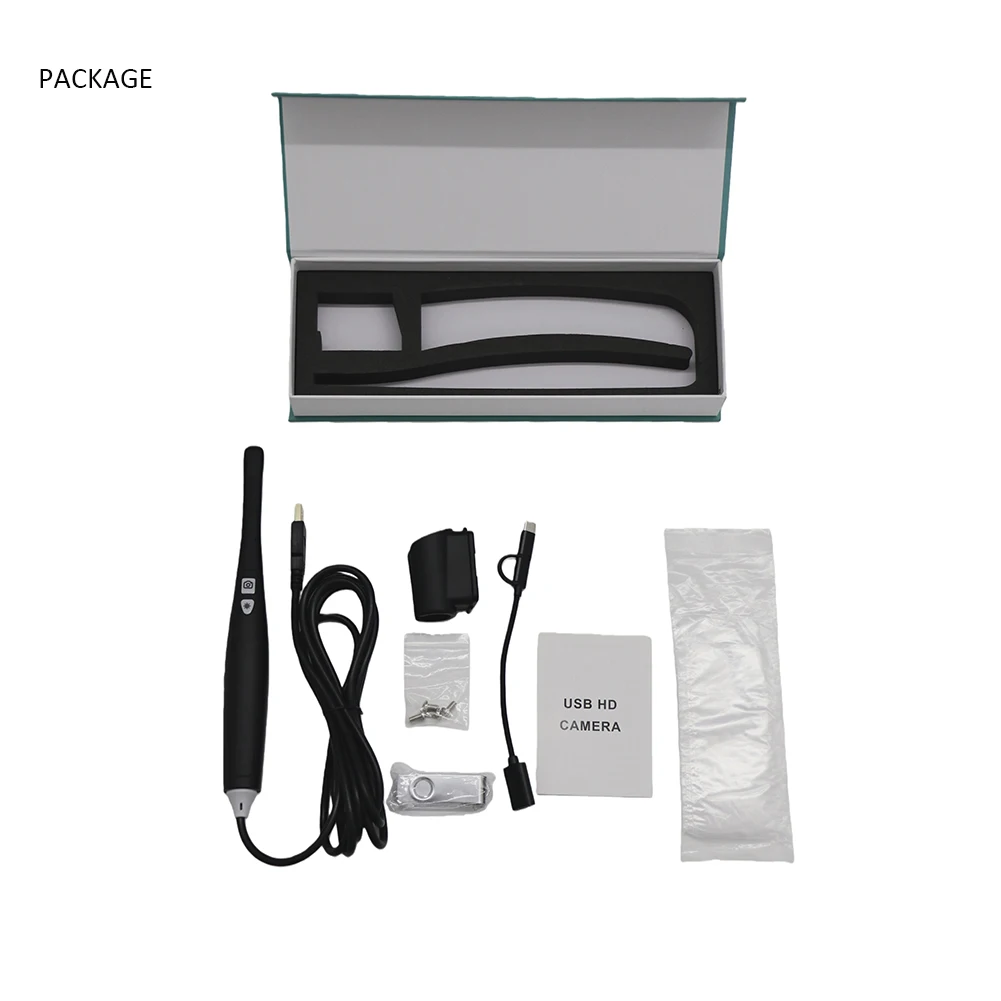 Портативная оральная камера, сканирование стоматологического экзамена, ручной внутриротовой сканер, USB-соединение, эндоскоп для домашних животных и стоматологов, цвет черный