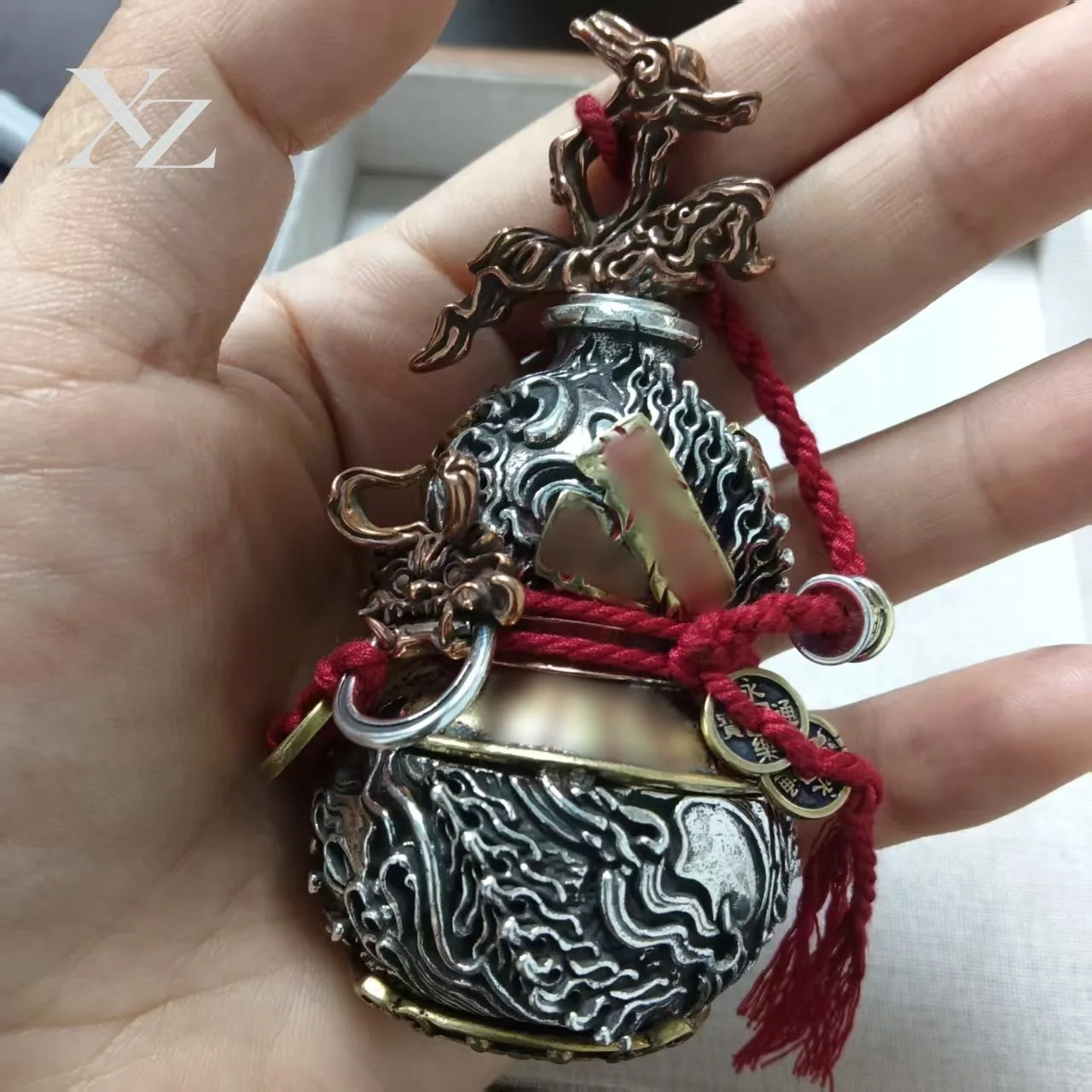 Premium Ancient French Windmill Sword-Raising Gourd Ornament Pendant – Personalized Design Sense, Safe & Durable National Trend