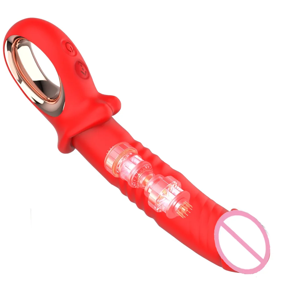 Silicone Clitoris Vibrator Thrusting Dildo G-Spot Stimulator Vagina Massager Sex Toys For Women