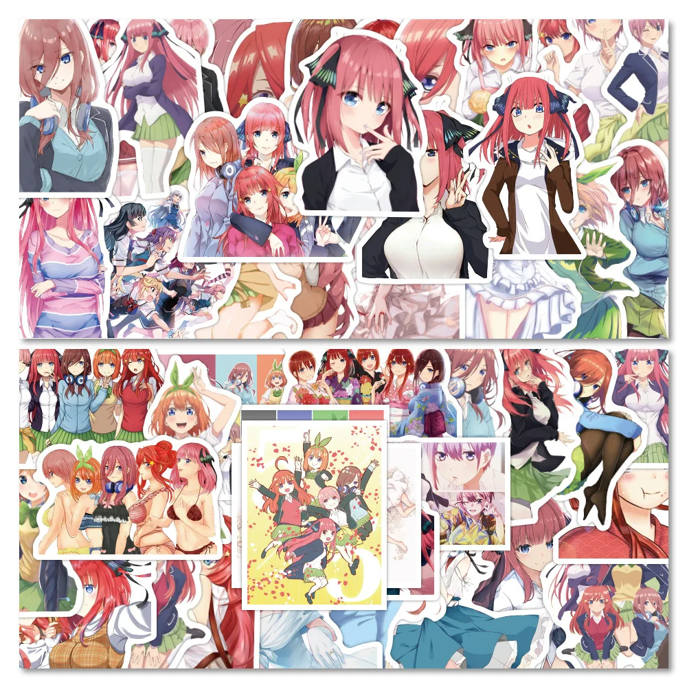 

10/30/50PCS Anime The Quintessential Quintuplets Cartoon Cute Graffiti Stickers Decoration Laptop Phone Tablet Waterproof Decal