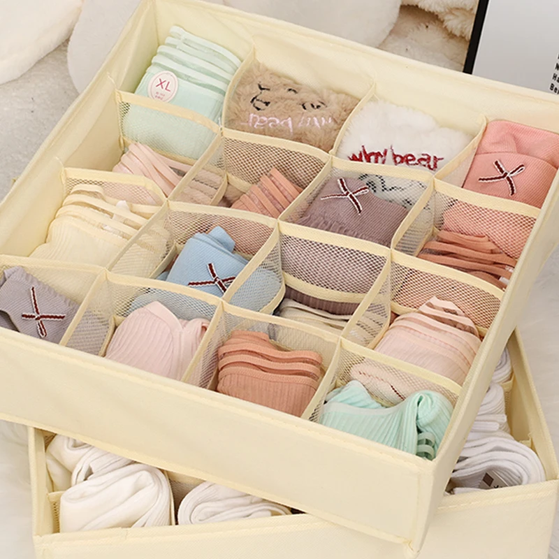 Boîte de Rangement Pliable pour Sous-Vêtements, Soutien-Gorge, Culottes, Chaussettes, Placard, Vêtements, Finition Fondue, Sac Mathiateur, Organisation