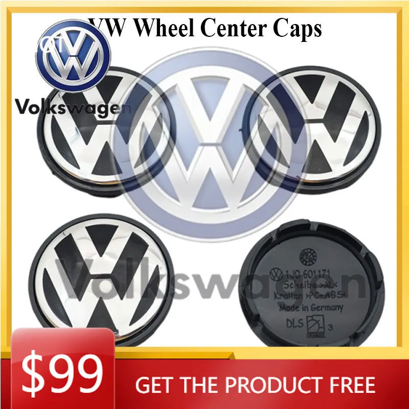 

Новые колпачки для центральных отверстий колесных дисков (20 шт., 56 мм) для Volkswagen VW Golf, Passat, Jetta, Beetle, CC, Bora, Polo (модель 2026 года)