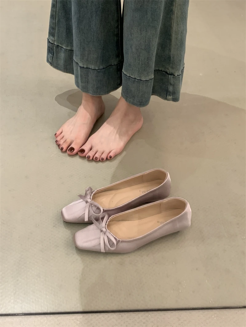 Shoes Woman 2025 Slip-on Female Footwear Casual Sneaker Round Toe Autumn Shallow Mouth Modis New Slip On Grandma Dress Fall Retr