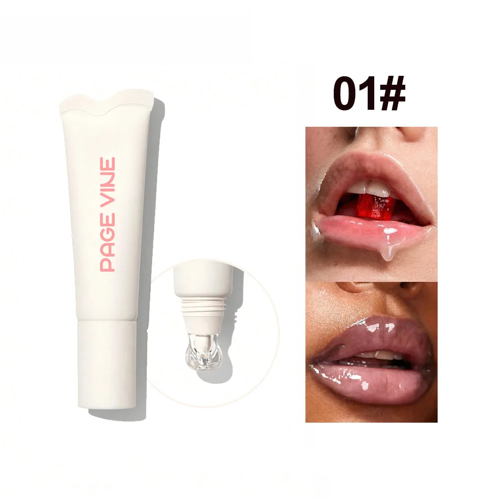 PAGE VINE Glossy Lip Balm Hydrating and Moisturizing Softens the Keratin Dudu Lip Balm Lip Oil Lip Gloss Makeup Cosmetics