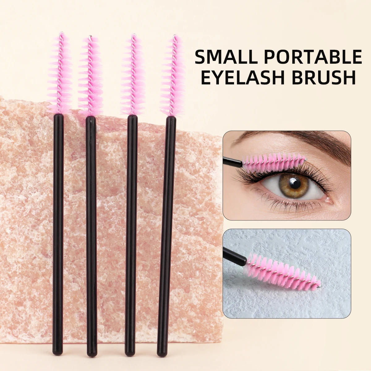Pink Comb Eyelash Curler Combination Set, Quickly Create Curly Eyelashes, Easy to Carry, Beauty Tool Set, for Both Men and Women