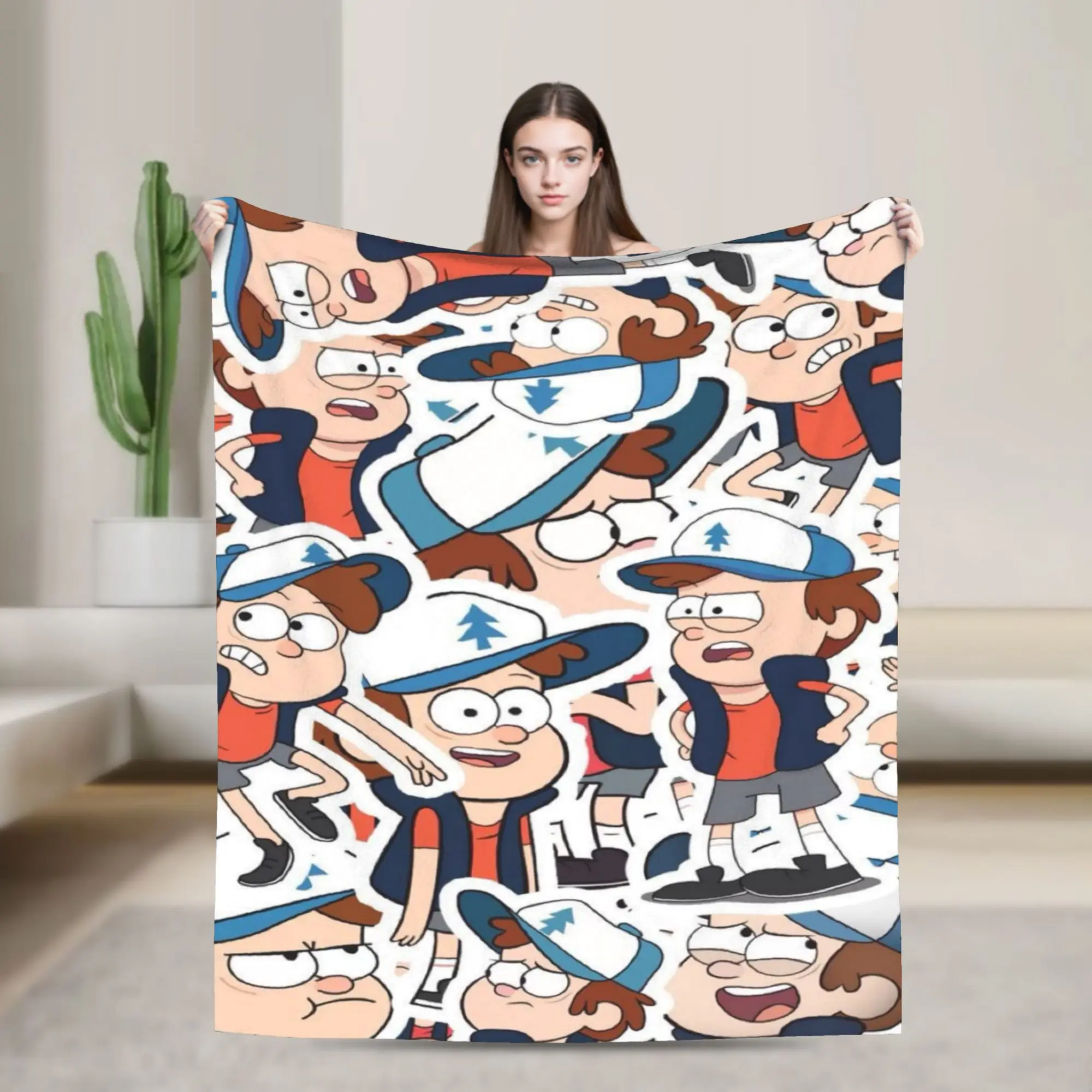 Super Soft Gravitys Falls Throw Blanket Premium Fleece Flannel Lightweight  Bed Blanket Super Cozy Blankets All Season Use