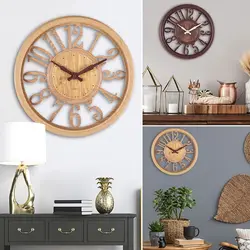Modern 12inch Battery Powered Hollow Kitchen 3D Home Decor Wall Clock Wall Watch Clock Art