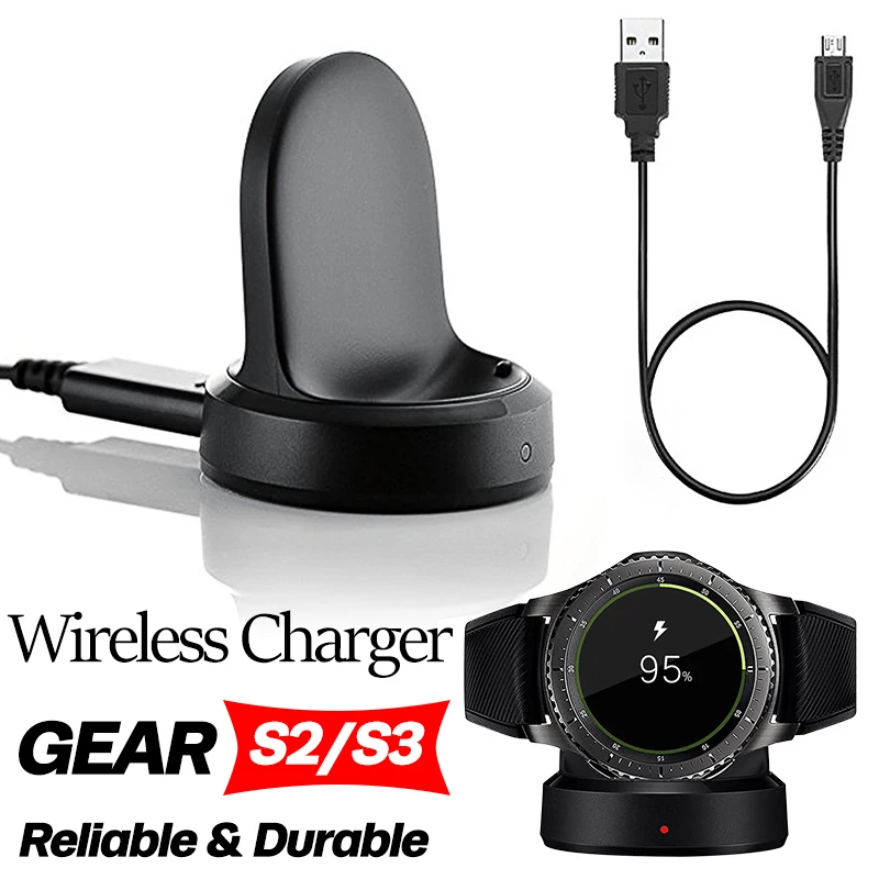 Wireless Charger for Samsung Gear S3 S2 Smart Watch Charging Base Dock