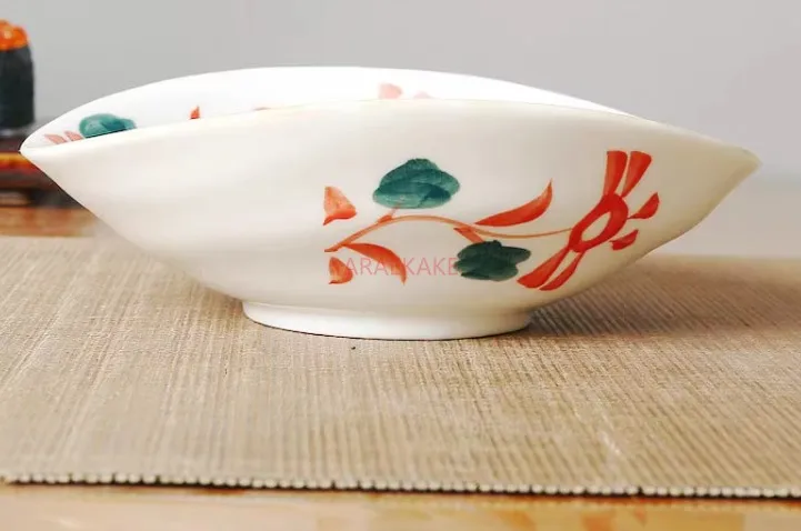 Japanese style plates, ceramic tableware, retro breakfast plates, shallow mouth bowls, hand drawn irregular plates