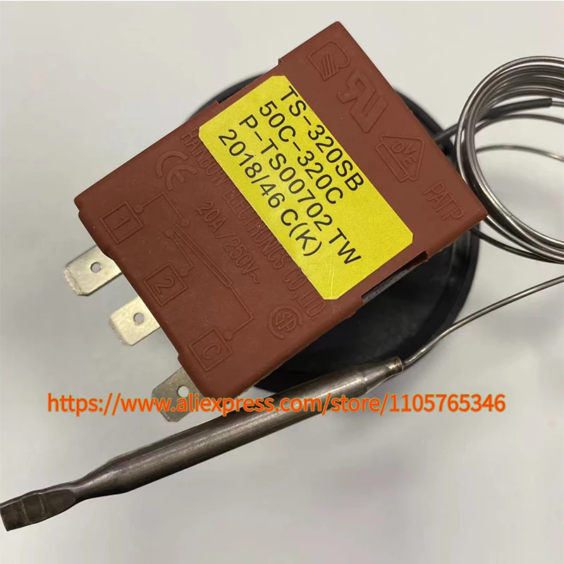1pcs RAINBOW TS-320SB Liquid Expansion Adjustable Temperature Control Switch 50 ℃ to 320 ℃ 20A 250V