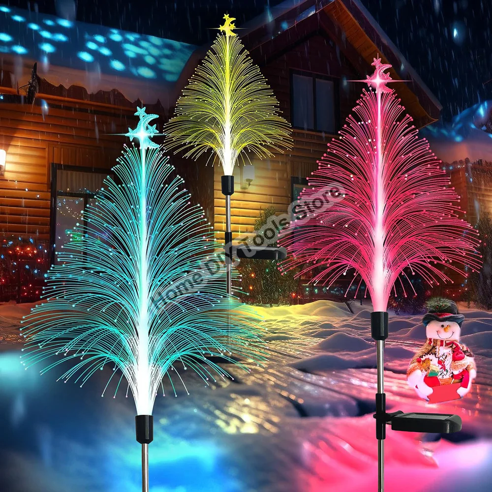 

Solar Christmas Pathway Lights Garden Jellyfish Lights LED Outdoor Waterproof Xmas Decor Yard Garden Patio Lawn Stake Lights